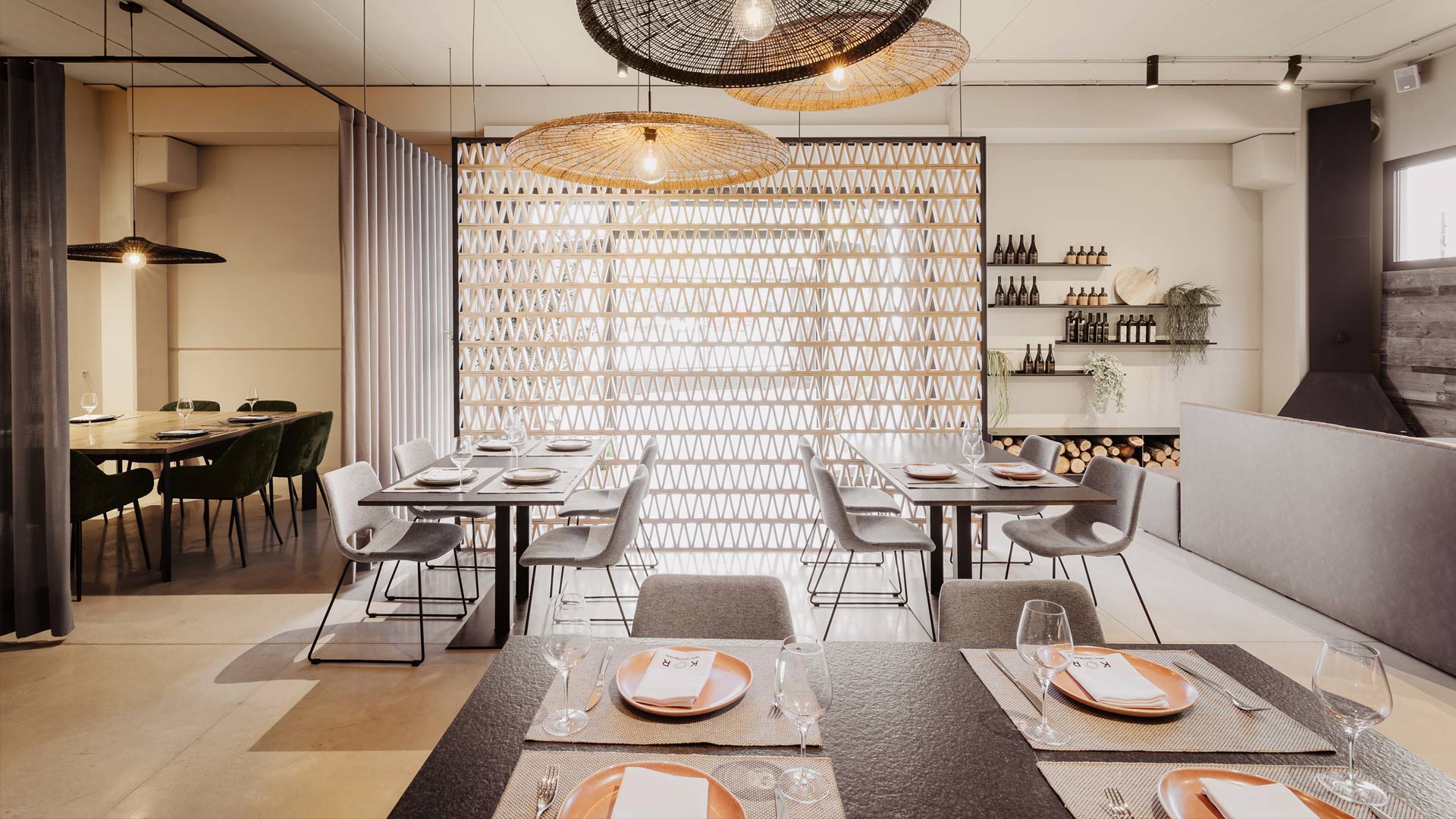 Restaurante con horno Josper